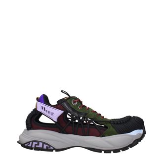 Versace Multicolor Leather Athletic Mens Sneakers