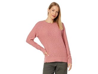 L.L.Bean Midweight Cotton Slub Rollneck Pullover Womens Sweater Rose Wash : XL