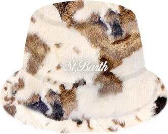 Saint Barth Faux Fur Bucket Hat - Dames - Hoeden - Veelkleurig - S/M - Polyester - Accessoires