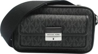 Michael Kors Black Canvas Crossbody Womens Bag
