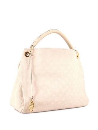 Louis Vuitton Artsy Handbag Monogram Empreinte Leather MM hobo bag - Bianco