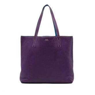 Herm&egrave;s Pre-owned Womens Garden Party Tote Bag - Purple Leather - One Size