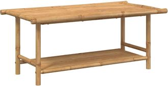 vidaXL Mesita De Centro De Bamb&uacute; 110x55x45 Cm Vidaxl
