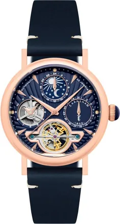 Earnshaw Beaufort Automatic Blue Dial Mens Watch ES-8309-03