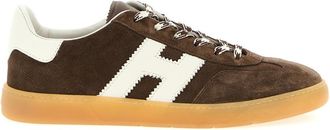 Hogan Brown Logo Sneakers