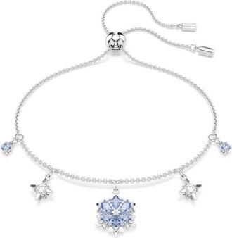 Swarovski Rhodium Plated Snowflake Magic Bracelet