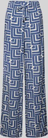 Christian Berg Stoffhose aus Viskose mit Eingrifftaschen und elastischem Bund in Offwhite, Größe 38