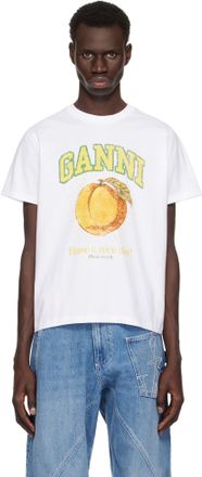 GANNI Tシャツ Tiger ホワイト GANR-WS136_V1.jpg