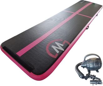 OEM Pista Acrob&aacute;tica Airtrack Master 500 X 100 X 10 Cm - Negro Y Rosa