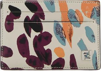 Fendi Portacarte Slim con stampa - Toni neutri
