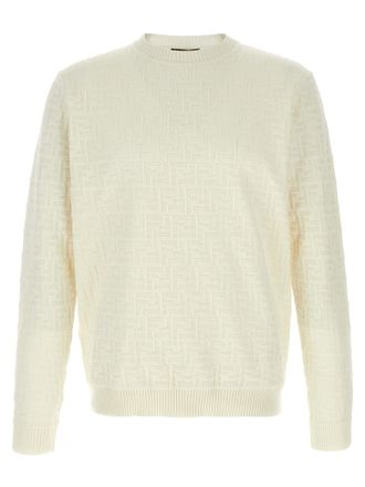 Fendi White Cotton Mens Cardigan