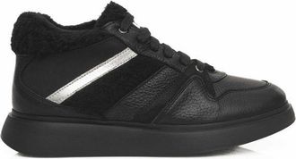 Cerruti Black Cowhide Women Platform Womens Sneaker