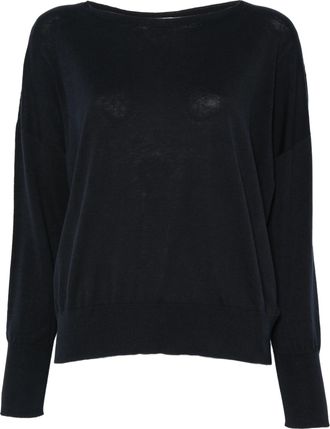 Zanone Lightweight Relaxed Fit Wide Neck Top