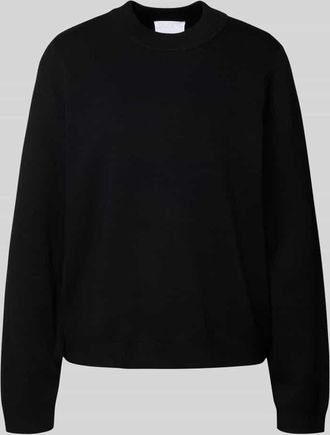 Jake*s Strickpullover mit Rundhalsausschnitt in Black, Größe XXL