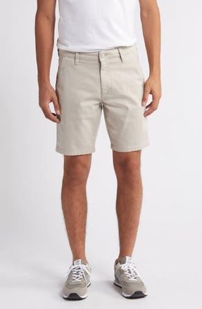 34 Heritage Arizona Flat Front Stretch Cotton Blend Shorts in Oyster Summer at Nordstrom Rack, Size 30