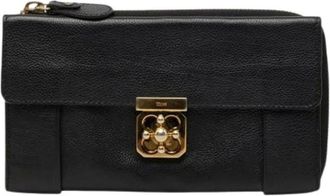 Chlo&eacute; Pre-owned Long wallet (bi-fold) - Dames - Vintage Accessoires - Zwart - ONE Size - Vintage