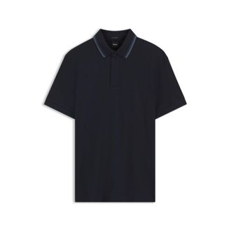 BOSS Regular-fit polo shirt in structured cotton piqu&eacute;