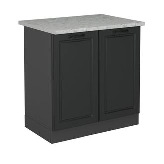Vicco Armario Bajo Para Fregadero R-line, Antracita Casa De Campo, 80 Cm Et M&aacute;rmol Vicco