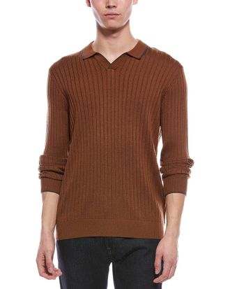 Raffi Wool-Blend Drop Needle Shirt