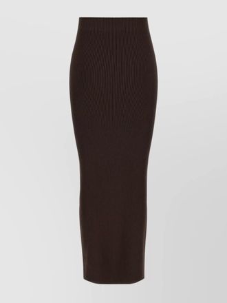 Max Mara viscose ribbed long pencil skirt