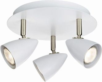 Marksl&ouml;jd Markslojd Ciro - L&aacute;mpara Cluster Para Focos De Techo De 3 Luces Para Interiores, Blanca, Gu10