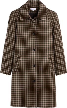 La Redoute Collections Lange overjas met ruiten