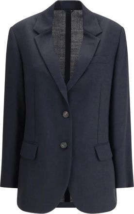 Brunello Cucinelli Mujer, Chaquetas, Azul, Talla: 2XS