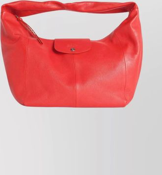 Longchamp soft leather hobo bag with top handle