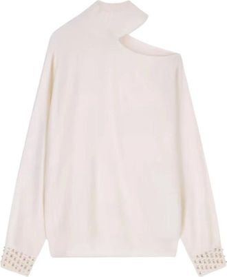Marciano Maglione a collo alto monospalla Romina - - Knitwear - Donna - Bianco - S