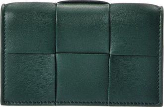 Bottega Veneta Maxi Intrecciato Leather Business Card Case