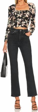 Free People Hilary Floral Top In Black Combo