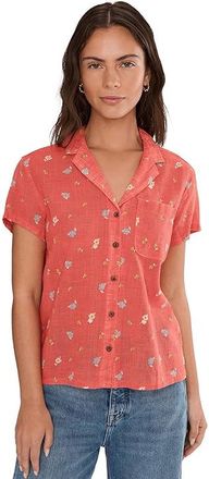 Toad&Co Camp Cove Shirt Womens Clothing Crabapple Print : SM, Cotton