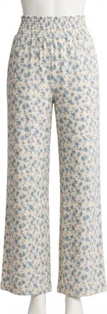 Z Supply Dawn Smocked Ditsy Pants In Crystal