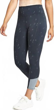 Oiselle Womens Firecracker 3/4 Tights Legging In Black