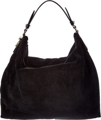 Jimmy Choo London Ana Small Suede & Leather Hobo Bag