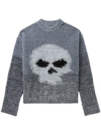 ERL intarsia-knit jumper - men - Polyamide/Polyester - M - Grey