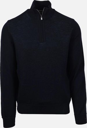 HUGO BOSS Mens Boss Black H-Illlario 1/2 Zip Dark Blue - Navy - Size: 40