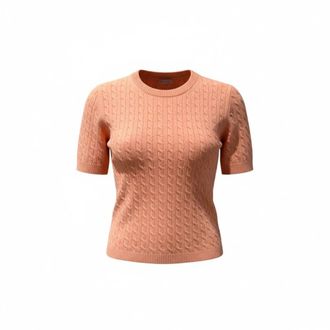 Stenstr&ouml;ms Truien & Vesten, Dames, Oranje, L, Kasjmier, Lilan Cashmere T-shirt