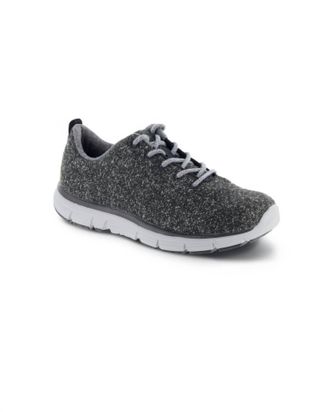 Apex Womens Fitlite Fleece Comfort Walking Shoes In Charcoal
