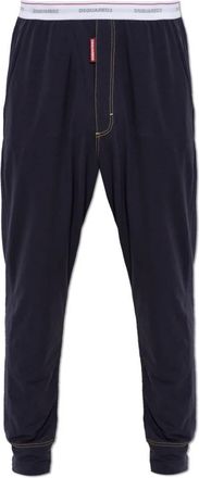 Dsquared2 Katoenen Broek - Heren - Pyjama - Blauw - M - Katoen - Nachtkleding