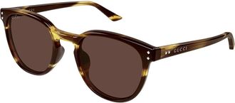 Gucci GG2134SA Asian Fit 002 Mens Sunglasses Tortoiseshell Size 54 - Free RX Lenses - Free RX Lenses