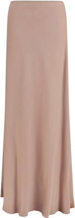 Fabiana Filippi Womens Lyocell Long Skirt Mocha-Meringue Mocha/meringue