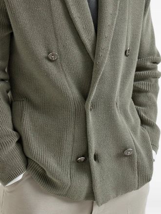 Brunello Cucinelli Mens Rib Cardigan Ss26 M