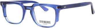 Cutler and Gross CGOP138249 004 Shiny Blue 49mm