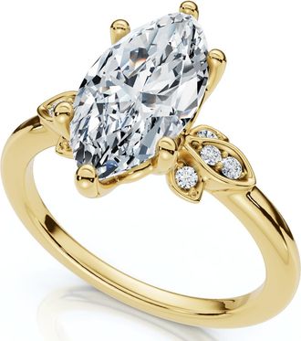 Pompeii3 Certified 2.04Ct Fiore Marquise Diamond Engagement Ring 14k Gold or Platinum Lab