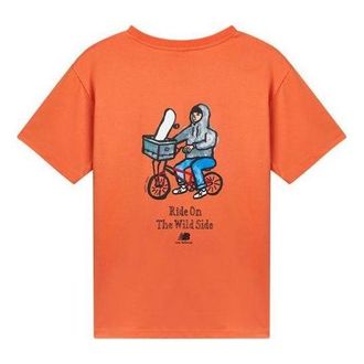 New Balance Graphic Print Design Tee Orange AMT12343-PKN