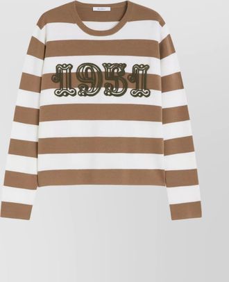 Max Mara striped virgin wool boxy jumper