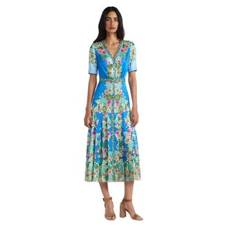Saloni Shirt Dresses, female, Multicolor, Size: XL Lea Shirt-C Dress