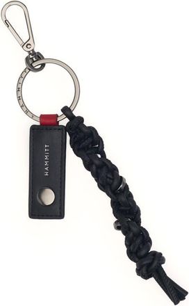 Hammitt Knotted Leather Key Chain in Noir Smooth/Gunmetal at Nordstrom