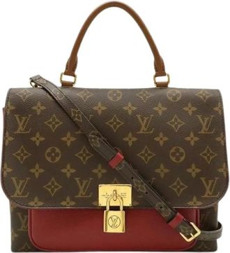 Louis Vuitton Pre-owned Canvas Handbag - Dames - Vintage Handtas - Bruin - ONE Size - Vintage
